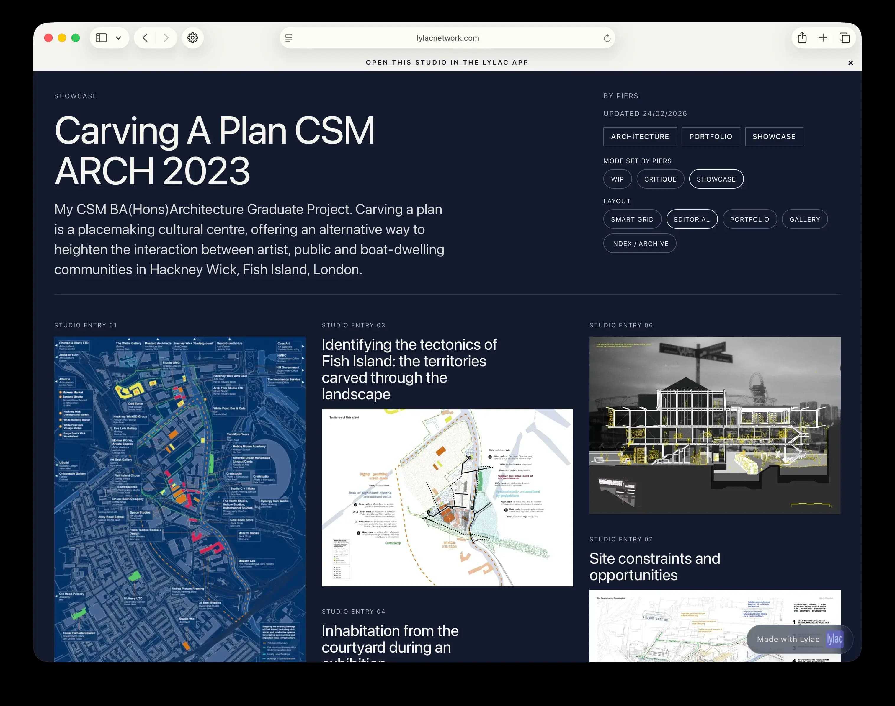Editorial web studio layout preview 1