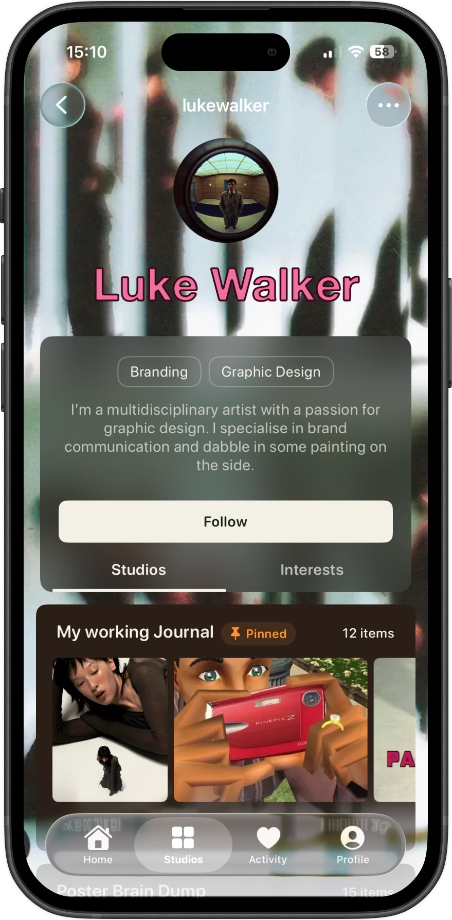 Profile view for Luke Walker